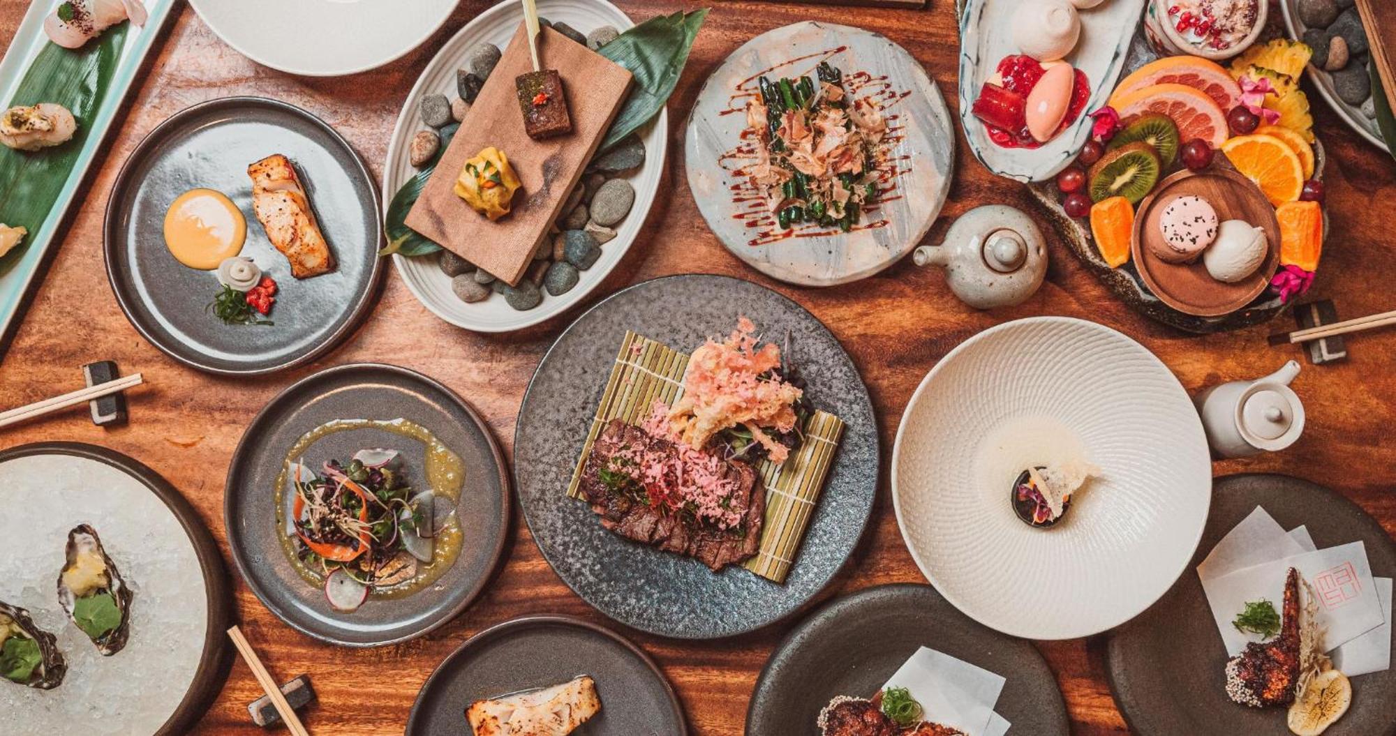 Horizon By Skycity Όκλαντ Εξωτερικό φωτογραφία A selection of dishes at the restaurant